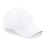 Beechfield Waterproof Resistant Baseball Cap Flexi Fit Seamless Stretch Summer Sports Hat White