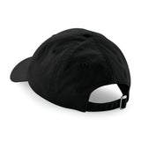 Baseball Cap Low Profile Crown 100% Cotton Retro Dad Style Mens Womans Sun Hat Black