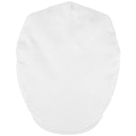 Charltons of Northumberland 100% Cotton Flat Cap Summer UPF 50+ Showerproof Sports Hat Bowls Cricket Golf White Top