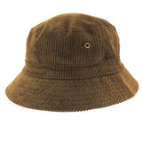 Charltons of Northumberland Hats Plus Caps British EnglishCord Bucket Hat 100% Cotton Corduroy Fully Lined Bush Festival Indie Rock Hat Brown