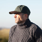 Charlton's of Northumberland British Waxed Cotton Suede Leather Peak Waterproof Baseball Cap