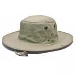 Sun Hat Wide Brim Lightweight Nylon Aussie Style Safari Bush Hat Chinstrap Front Side