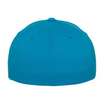 FlexFit Yupoong Fitted Baseball Cap Sports Sun Hat Retro Curved Peak Hawaiian Blue