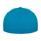 FlexFit Yupoong Fitted Baseball Cap Sports Sun Hat Retro Curved Peak Hawaiian Blue