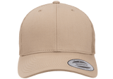 Flexfit Yupoong Classic Snapback Baseball Cap Mesh Retro Trucker Hat Peak Sun Khaki/Khaki