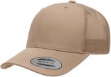Flexfit Yupoong Classic Snapback Baseball Cap Mesh Retro Trucker Hat Peak Sun Khaki/Khaki