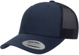 Flexfit Yupoong Classic Snapback Baseball Cap Mesh Retro Trucker Hat Peak Sun Navy/Navy