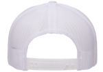 Flexfit Yupoong Classic Snapback Baseball Cap Mesh Retro Trucker Hat Peak Sun White/White