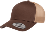 Flexfit Yupoong Classic Snapback Baseball Cap Mesh Retro Trucker Hat Peak Sun Chocolate/Caramel
