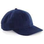 Cord Baseball Cap Heritage Corduroy 100% Cotton Vintage Style Retro Hat Navy