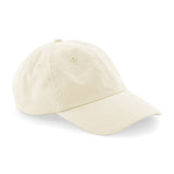 Baseball Cap Low Profile Crown 100% Cotton Retro Dad Style Mens Womans Sun Hat Pastel Beige