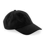 Baseball Cap Low Profile Crown 100% Cotton Retro Dad Style Mens Womans Sun Hat Black