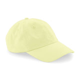 Baseball Cap Low Profile Crown 100% Cotton Retro Dad Style Mens Womans Sun Hat Pastel Lemon