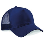 Trucker Baseball Cap Snapback Mesh Curved Mens Womens Sun Summer Hat Navy