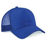 Trucker Baseball Cap Snapback Mesh Curved Mens Womens Sun Summer Hat Royal Blue