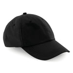 Beechfield b187 Waterproof Baseball Cap Lightweight Breathable 6 Panel Sports Hat Mens Womans Black