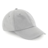 Beechfield b187 Waterproof Baseball Cap Lightweight Breathable 6 Panel Sports Hat Mens Womans Light Grey 
