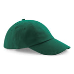 Beechfield Low Profile Baseball Cap Heavy 100% Cotton  Drill Summer Sun Sports Hat Bottle Green