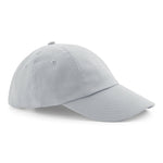 Beechfield Low Profile Baseball Cap Heavy 100% Cotton  Drill Summer Sun Sports Hat Light Grey