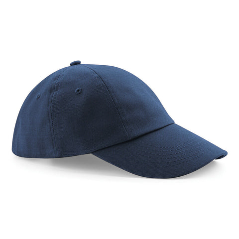 Beechfield Low Profile Baseball Cap Heavy 100% Cotton  Drill Summer Sun Sports Hat French Navy