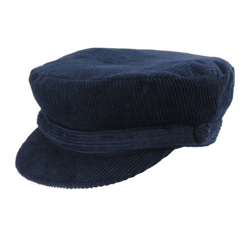 Cord Mariner Cap Fiddler Hat Barge Fisherman Greek Sailor Captain Cotton  Mariner, Breton, Retro, The Beatles, John Lennon, Fisherman Navy