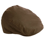 Quality British Millerain Waxed Cotton Flat Cap Waterproof Water Repellent Hat Tan Barbour Style 