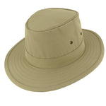 Charlton's of Northumberland UPF 50+ Summer Fedora Traveller Sun Hat Packable Showerproof Safari Bush Hat Khaki