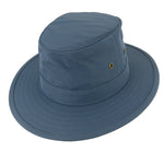 Charlton's of Northumberland UPF 50+ Summer Fedora Traveller Sun Hat Packable Showerproof Safari Bush Hat Pacific Blue