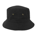 Charltons of Northumberland Hats Plus CapsBucket Hat Ripstop Cotton Lightweight Short Brim Travel Sun Hat Summer Festival  Black