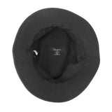 Charltons of Northumberland Hats Plus CapsBucket Hat Ripstop Cotton Lightweight Short Brim Travel Sun Hat Summer Festival  Black Inside