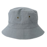 Charltons of Northumberland Hats Plus CapsBucket Hat Ripstop Cotton Lightweight Short Brim Travel Sun Hat Summer Festival Grey