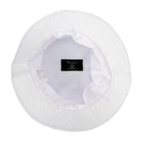 Charltons of Northumberland Hats Plus CapsBucket Hat Ripstop Cotton Lightweight Short Brim Travel Sun Hat Summer Festival White Inside