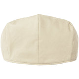 Charltons of Northumberland 100% Cotton Flat Cap Summer UPF 50+ Showerproof Sports Hat Bowls Cricket Golf Stone Back
