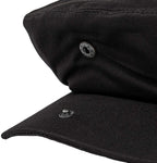 Charltons of Northumberland 100% Cotton Flat Cap Summer UPF 50+ Showerproof Sports Hat Bowls Cricket Golf Black Studs