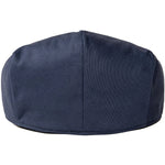 Charltons of Northumberland 100% Cotton Flat Cap Summer UPF 50+ Showerproof Sports Hat Bowls Cricket Golf Navy Back