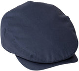 Charltons of Northumberland 100% Cotton Flat Cap Summer UPF 50+ Showerproof Sports Hat Bowls Cricket Golf Navy Front side2