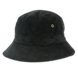 Charltons of Northumberland Hats Plus Caps British EnglishCord Bucket Hat 100% Cotton Corduroy Fully Lined Bush Festival Indie Rock Hat Black 