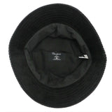 Charltons of Northumberland Hats Plus Caps British EnglishCord Bucket Hat 100% Cotton Corduroy Fully Lined Bush Festival Indie Rock Hat Black Inside