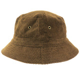 Charltons of Northumberland Hats Plus Caps British EnglishCord Bucket Hat 100% Cotton Corduroy Fully Lined Bush Festival Indie Rock Hat Brown Side