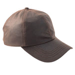 Wax Baseball Cap British Waxed Cotton Fishing Shooting Waterproof Hat Brown