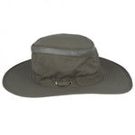 UPF 50+ Aussie Style Sun Hat Bush Fedora Hat Safari Summer Holiday Wide Brim Army Olive Side 