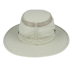 UPF 50+ Aussie Style Sun Hat Bush Fedora Hat Safari Summer Holiday Wide Brim Beige Back