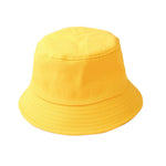 Hats Plus Caps Sun Hat Babies Boy Girl Toddler Bush Bucket Summer Cotton Children Kids Anti-UV Yellow