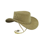 Hats Plus Caps Australian American Cowboy Hat in Real Suede Leather - Hats and Caps