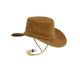 Hats Plus Caps Australian American Cowboy Hat in Real Suede Leather - Hats and Caps