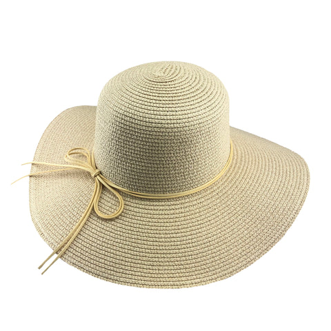 Hats Plus Caps Ladies Wide Brim Straw Sun Hat - Hats and Caps