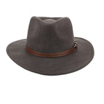 Hawkins Fedora Hat 100% Wool Trilby Style - Hats and Caps