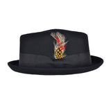 Hats Plus Caps Crushable Diamond Crown Pork Pie Hat - Hats and Caps