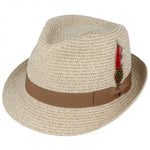 Hats Plus Caps Summer Trilby Crushable Straw Hat - Hats and Caps