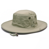 Sun Hat Wide Brim Lightweight Nylon Aussie Style Safari Bush Hat Chinstrap Front Side
